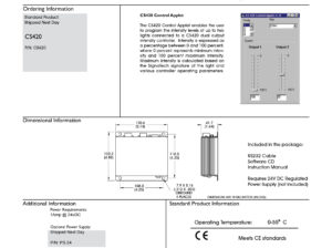 Constant Current Intensity Controller PC & Display Interface Dual Output CS420