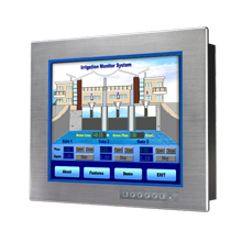 Advantech FPM-3171S 17" SXGA Industrial Monitor with Resistive Touchscreen, Direct-VGA and DVI Ports